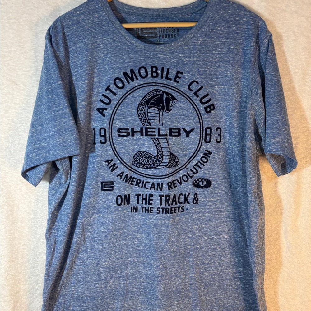 Selby Blue Short Sleeve Tee with Vintage Graphic